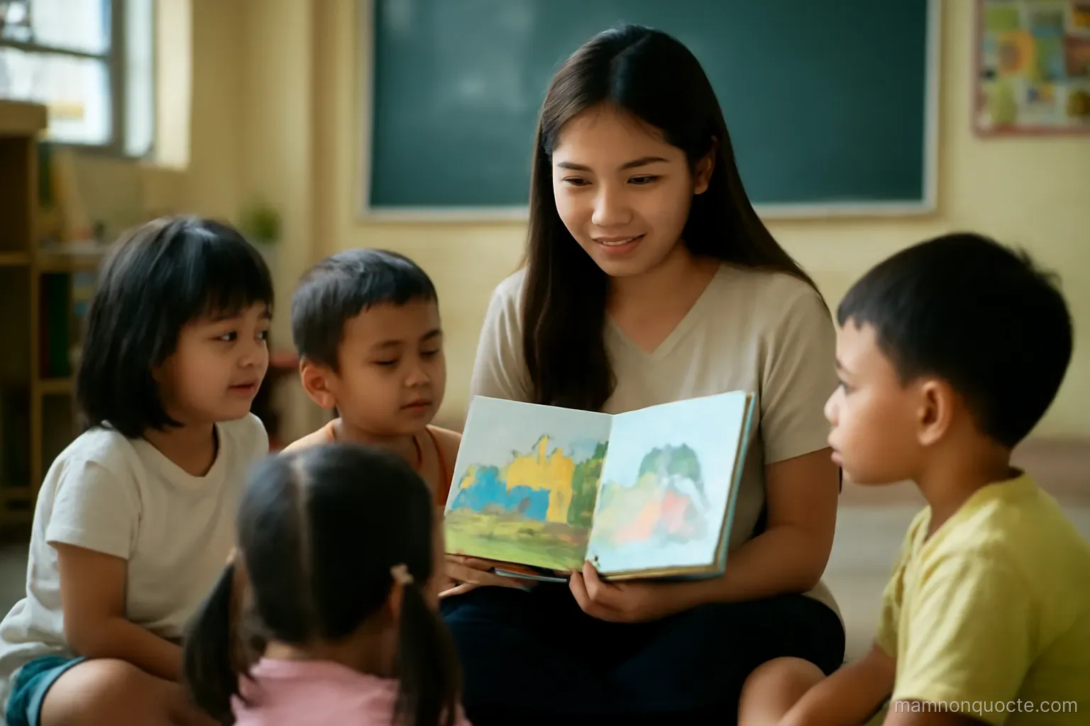 Trò chuyện với giáo viên ngoại khi con chưa nói được tiếng Anh