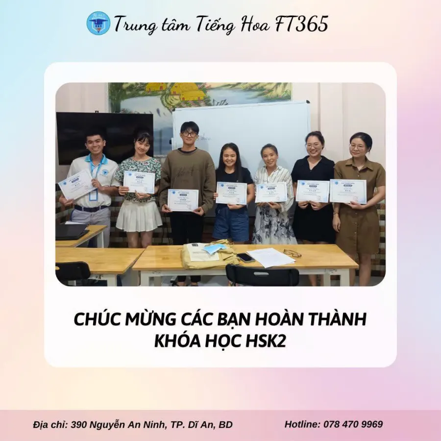 Tiếng Hoa FT 365 CS1 - Đông Tân, Dĩ An