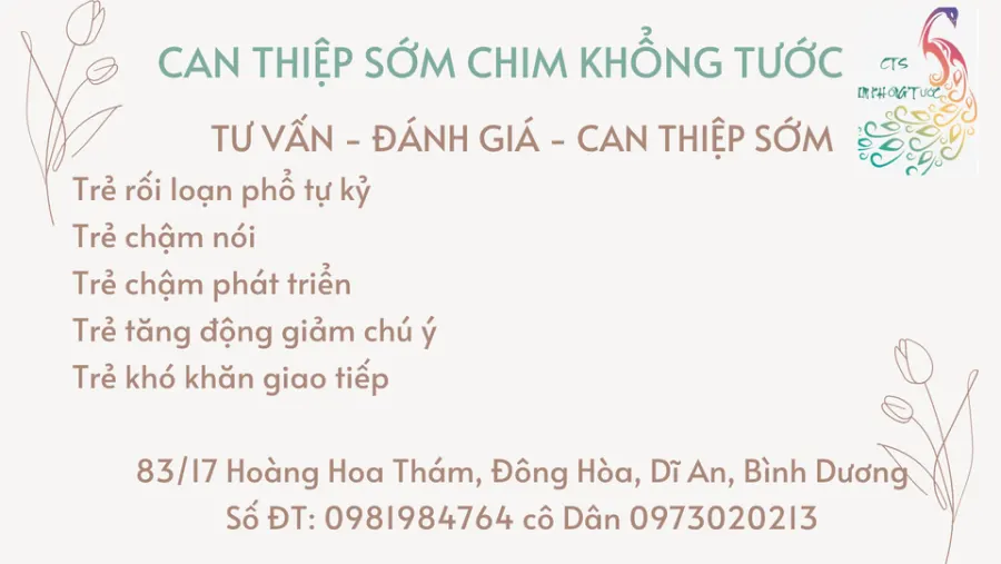 Trung tâm Can thiệp sớm Khổng Tước