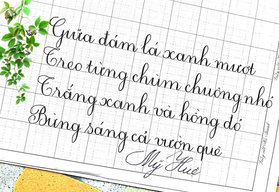 Lớp Luyện chữ đẹp miss Huệ