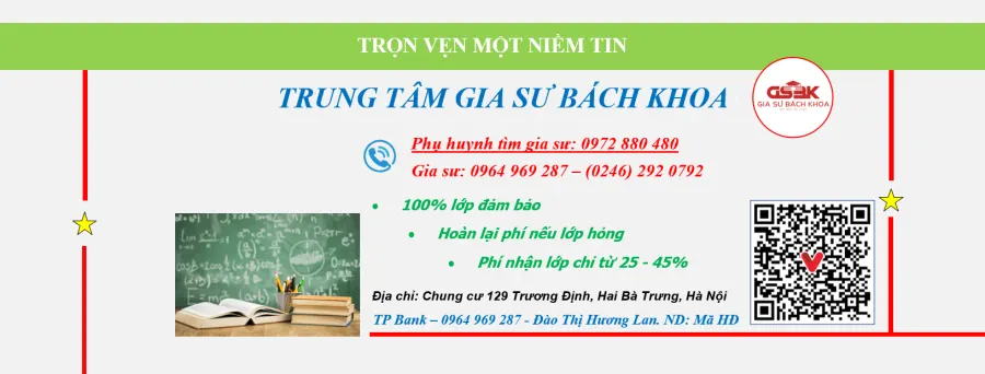Trung tâm Gia sư Bách Khoa Hà Nội