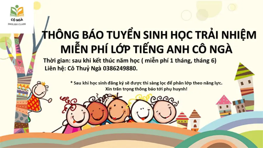 Lớp Tiếng Anh cô Ngà