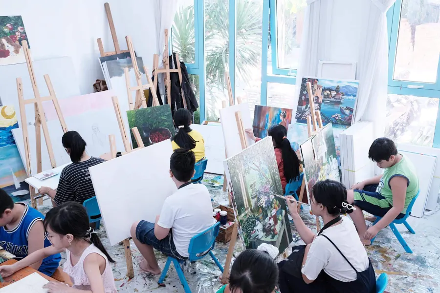 Lớp vẽ Ngôi Nhà Nhỏ - Cs5 An Hải Trung