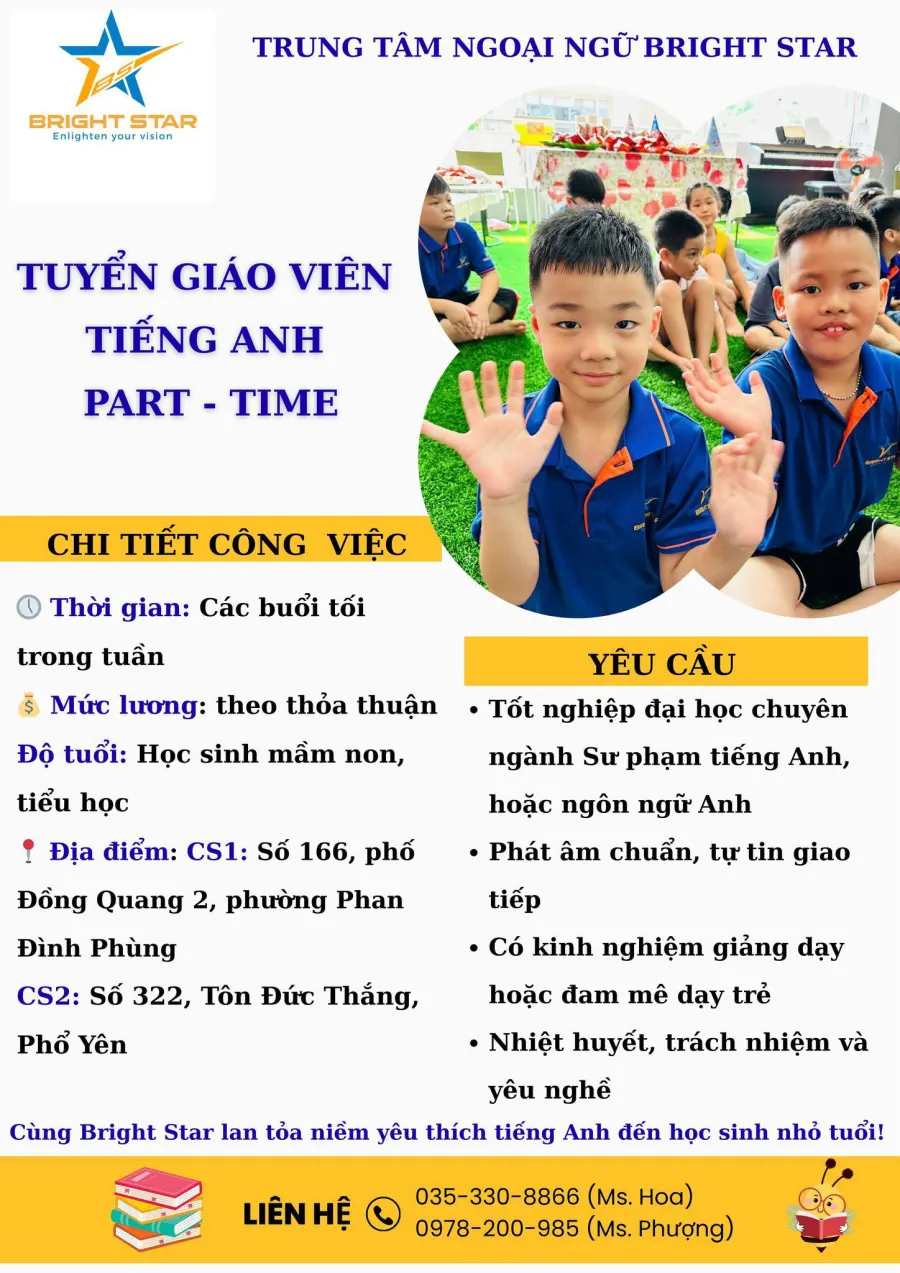 Trung tâm Ngoại Ngữ Bright Star - Cơ sở 2