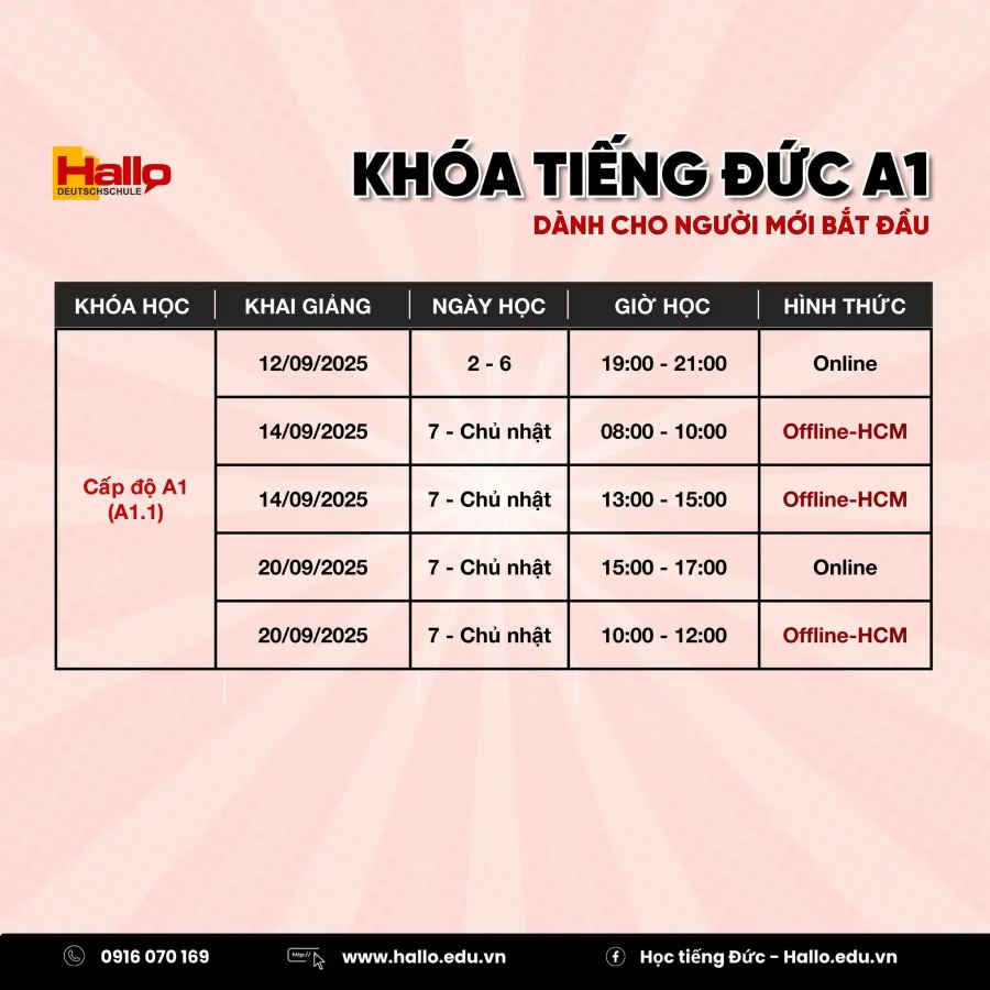 Trung tâm Học Tiếng Đức Hallo