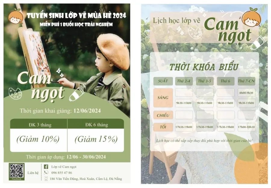 Lớp vẽ Cam Ngọt