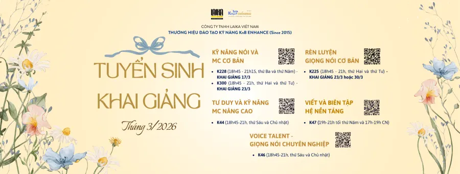 Trung tâm Đào tạo MC và Kỹ năng KnB Enhance - Cơ sở 2