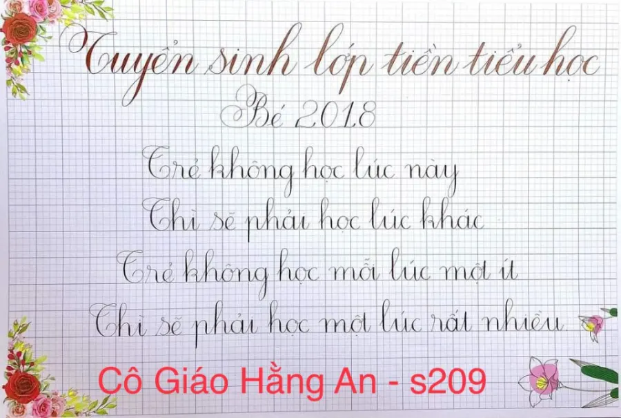 Trung Tâm Luyện Chữ Đẹp Cô Hằng An