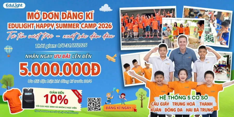Trung Tâm Đào Tạo Kỹ Năng - Trại Hè Bán Trú Kỹ Năng Edulight