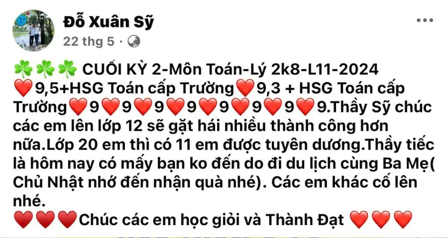Trung tâm Bồi dưỡng kiến ​​thức, Luyện thi CLC Thầy Sỹ