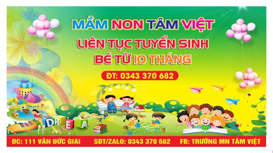 Trường Mầm Non Tâm Việt - TP.Vinh