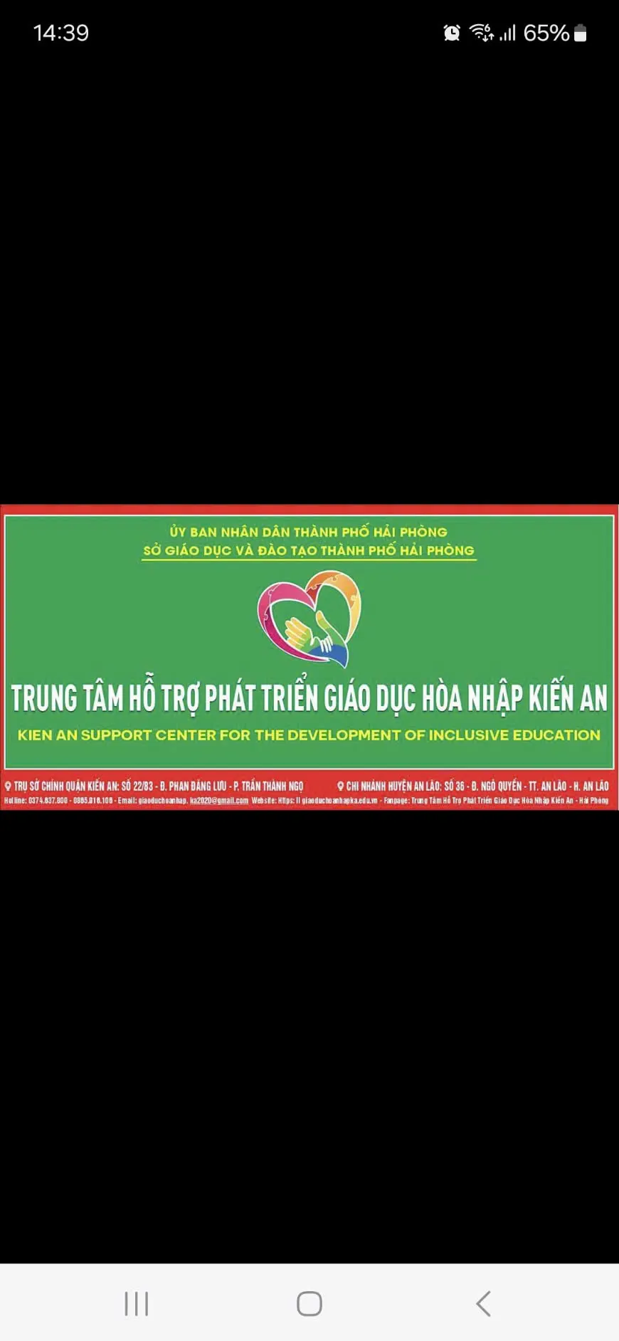 Trung Tâm Hỗ Trợ Phát Triển Giáo Dục Hòa Nhập Kiến An