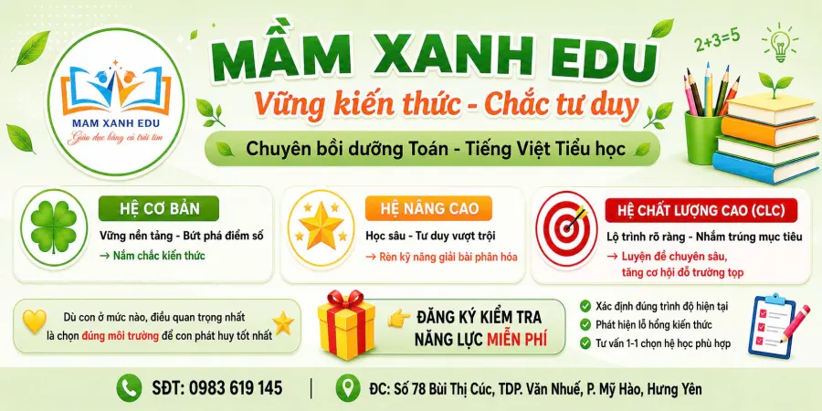 Trung Tâm Bồi Dưỡng Kỹ Năng Tiểu Học Mầm Xanh - Phường Mỹ Hào