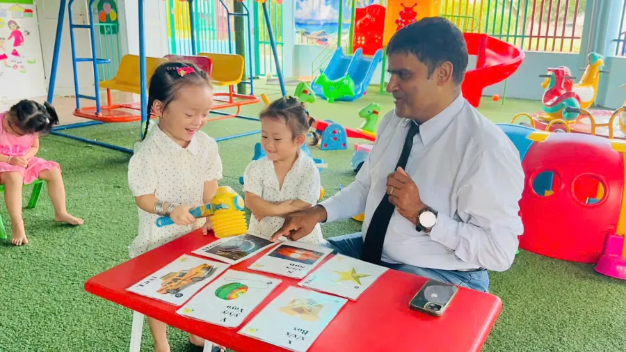 Lớp Mầm Non Độc Lập Hoa Hồng Xanh